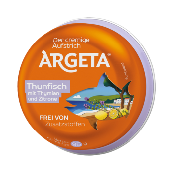 427601 Argeta Thunfisch mit Thymian und Zitrone, Aufstrich, 95g